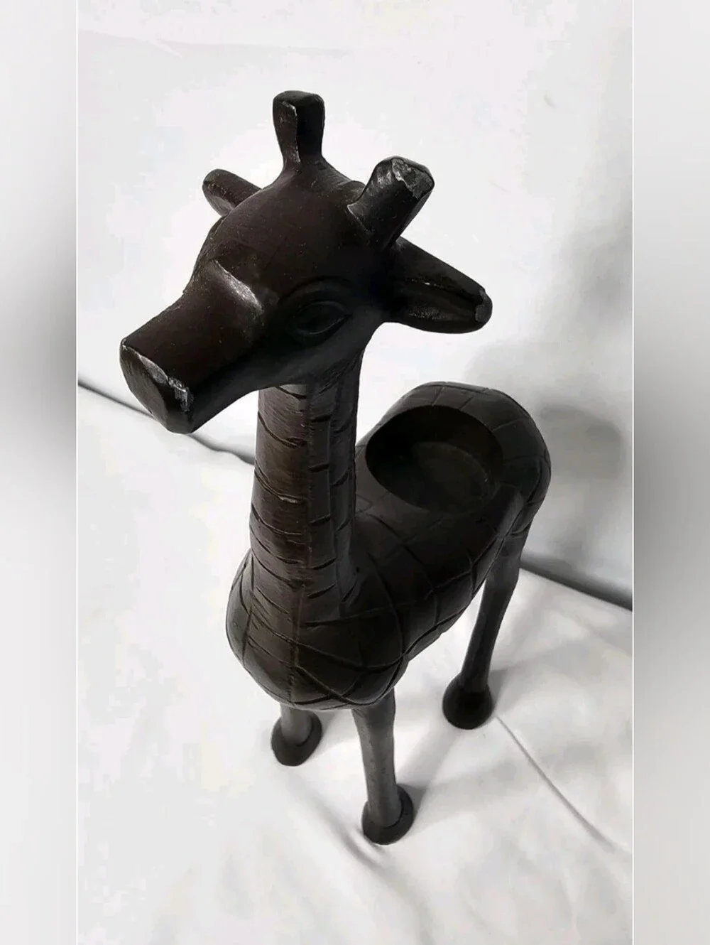 Metal Giraffe Sculpture Candle Holder 13